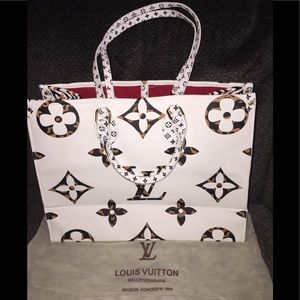 Leopard white logo tote bag purse designer